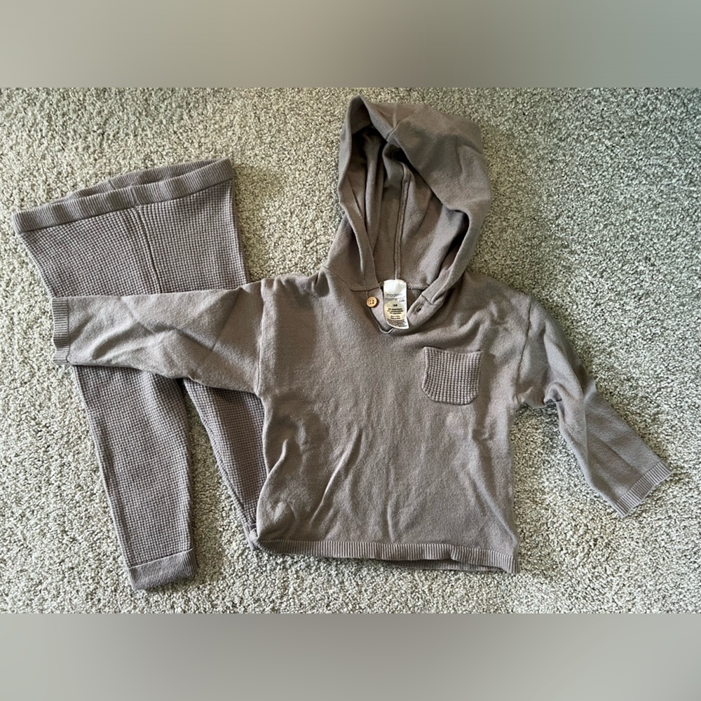 Modern Moments Waffle Knit 2piece set- Grey